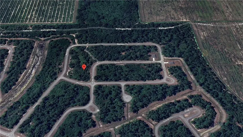 Aerial overview of property's location