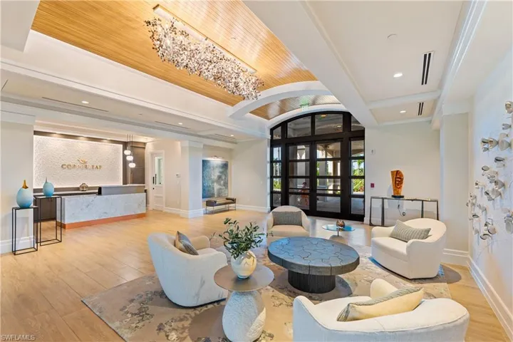 Common area with recessed lighting