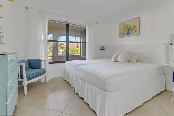 View of tiled bedroom