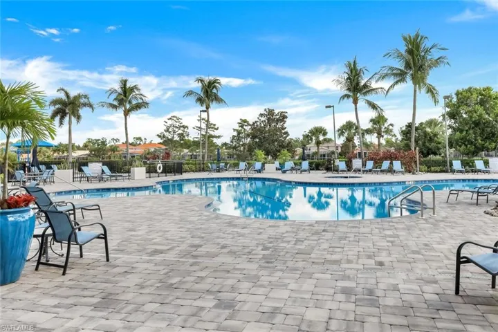 Community Pool with Patio Area