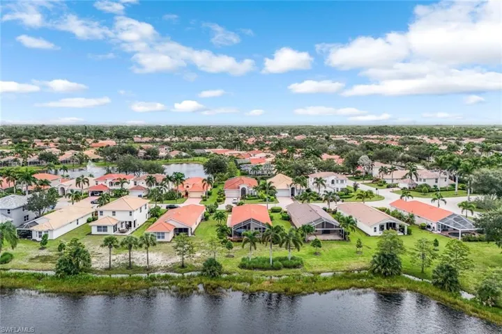 Aerial View of Lake and Home