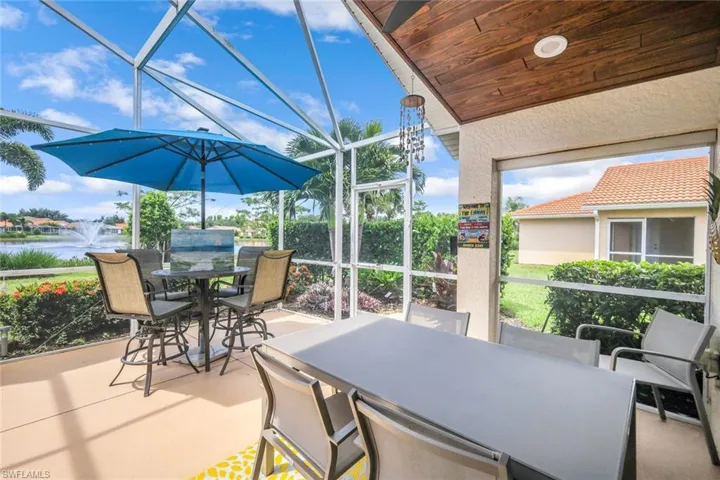 On to the Fabulous Lanai - View of Lake with Fountain