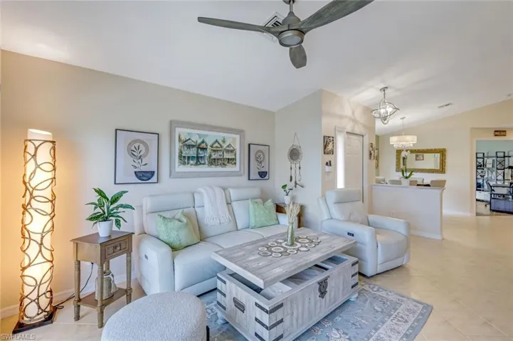 Enter into the Open Concept Living Area