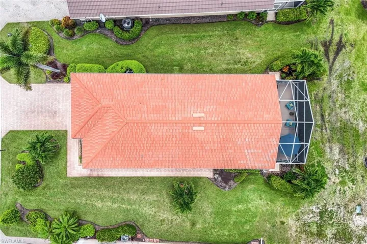Aerial view of Home and Yard