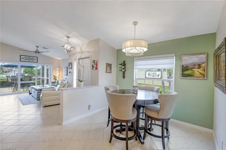 Dining Space Open to Living Area