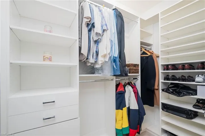 Master walk-in closet