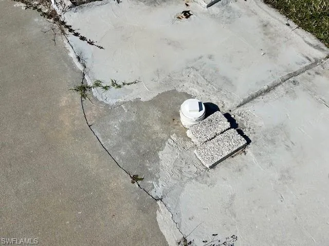 View of sewer line