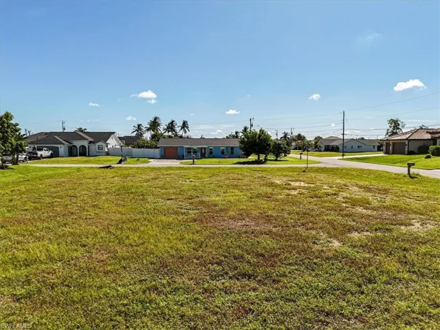 View of grassy yard