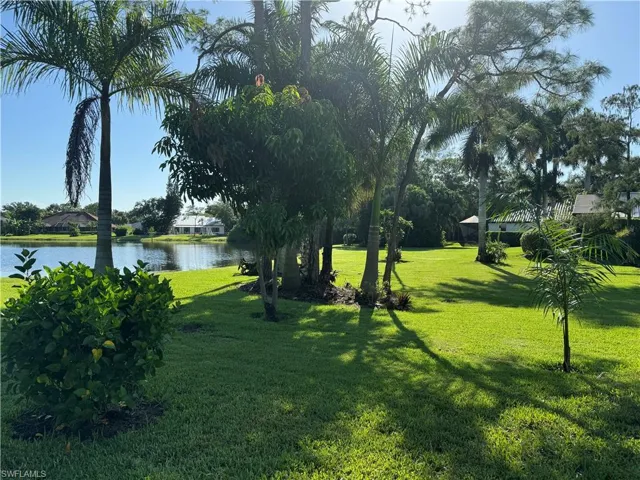 View of yard featuring a water view