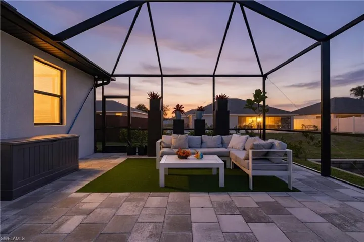 Patio was extended