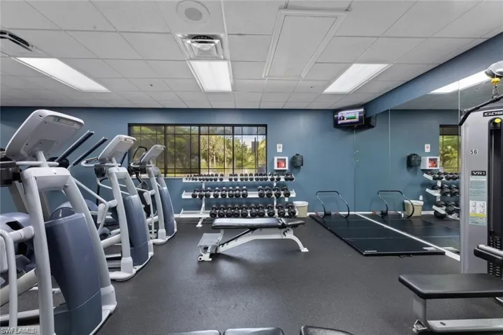 Clubhouse workout room