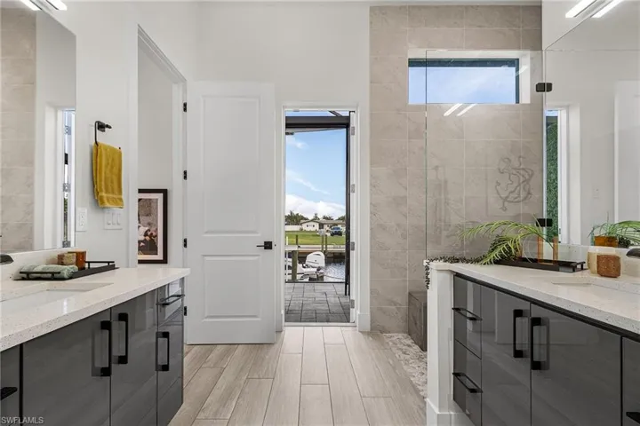 Second Primary In-Suite Bathroom with private entrance to exterior of house creating total privacy for guests if they wish