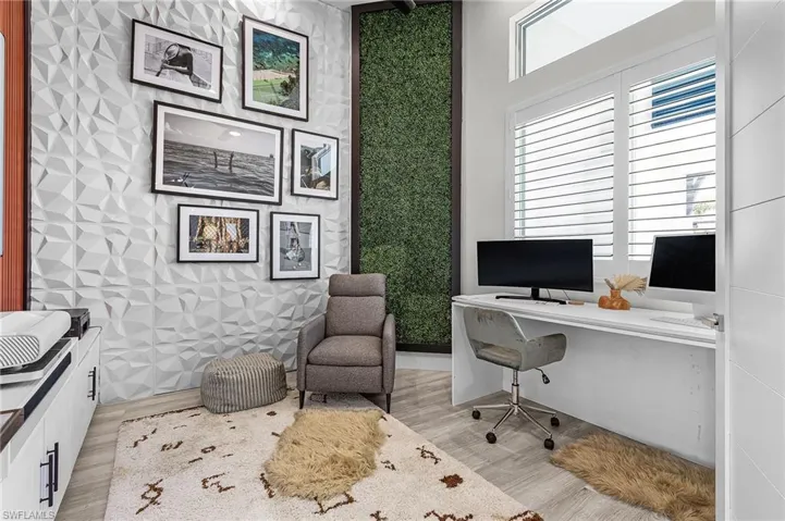 Custom Sound-Treated Office featuring dual acoustic insulation strategies