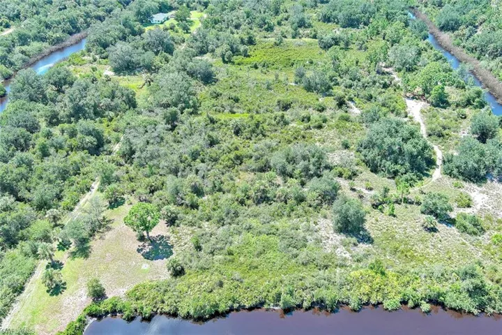 Bird's eye view of a large body of water