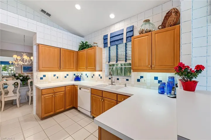 Kitchen and formal dining area