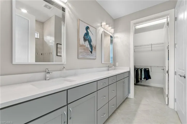 Bathroom featuring vanity