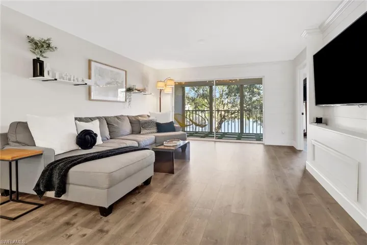 Living room featuring light hardwood / wood-style floors