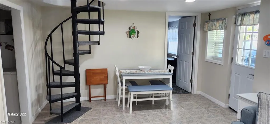 View of dining room