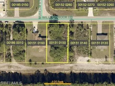 Aerial view of the lot