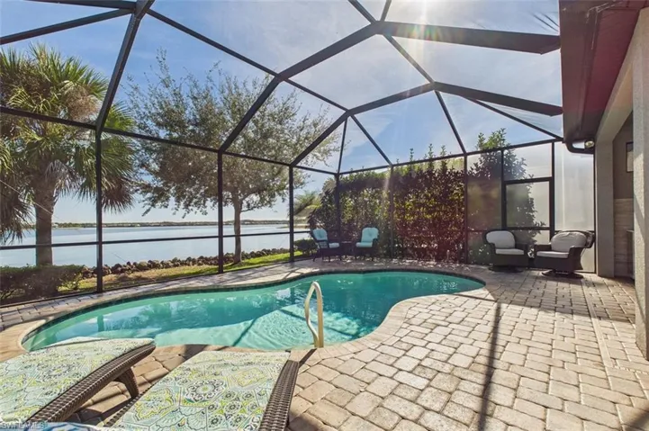 Pool Overlooking Large Lake - View 2