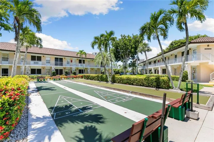 Shuffleboard area for added fun