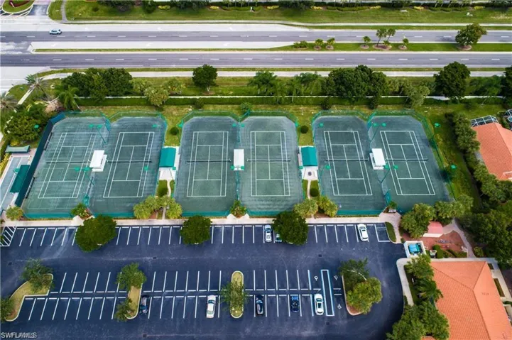 Aerial of Tennis Courts