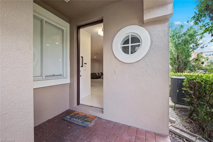 Entrance to property with cooling unit
