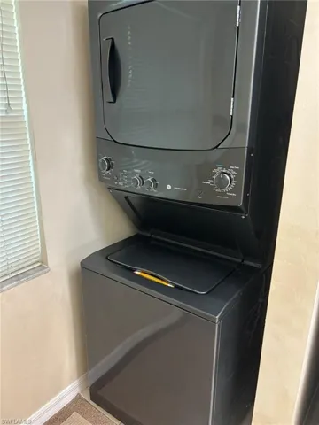 Stach Washer and Dryer in unit