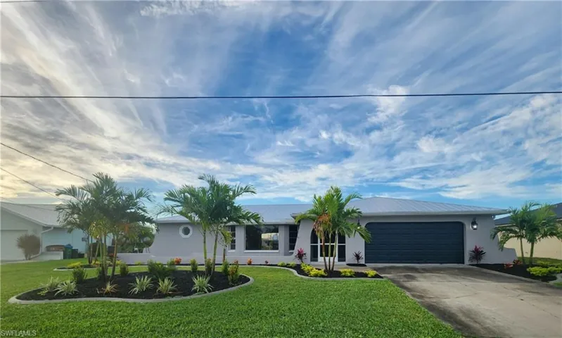 Front elevation with Beautiful Landscaping