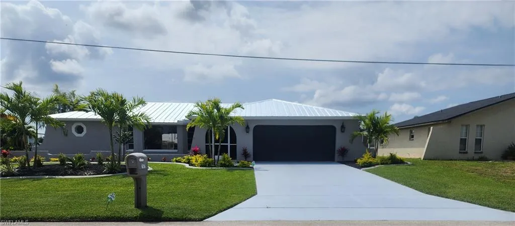 Front elevation with Beautiful Landscaping
