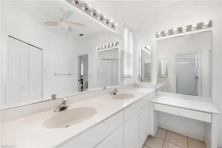 Ample counter space & full shower