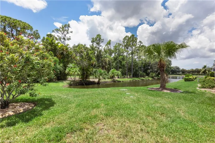 View of yard featuring a water view