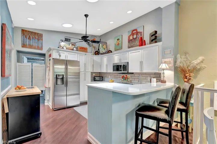 2 skylights make for a bright kitchen