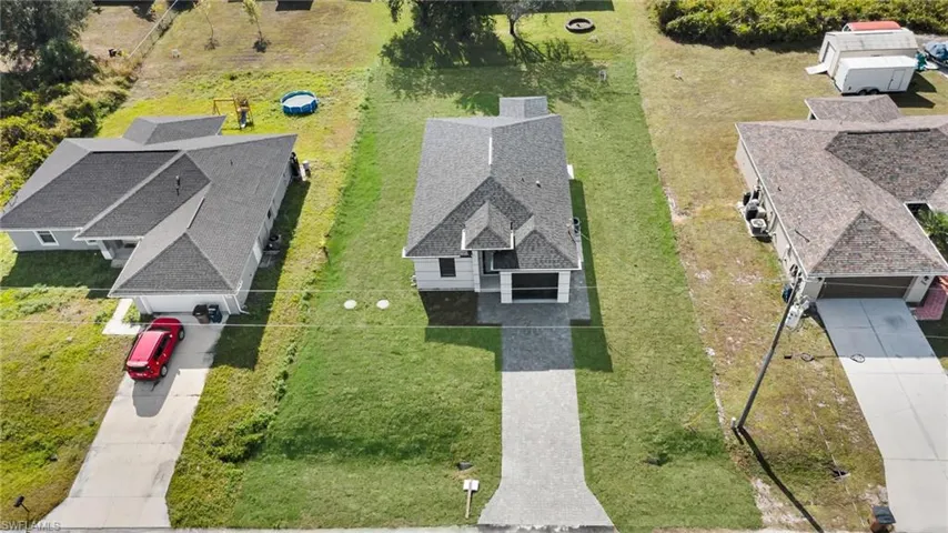 View from above of property