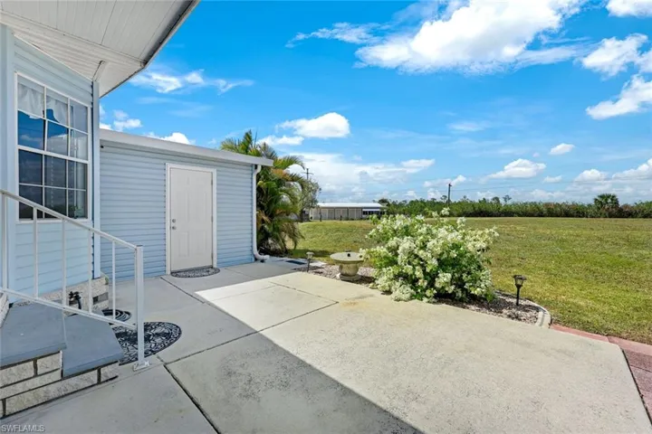 Spacious Rear patio and shed