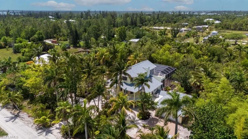 Aerial overview of property's location