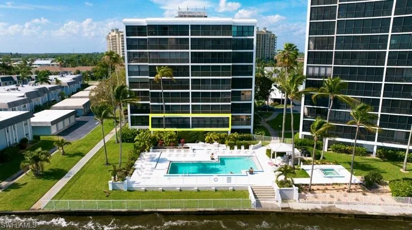 The yellow highlighted area shows the DOUBLE UNIT and all of the waterfront space you are getting!