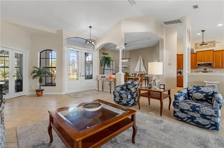 Living room to dining room