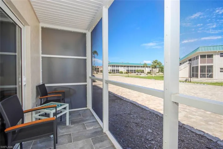 Screened lanai from primary bedroom