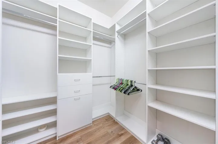 Primary closet