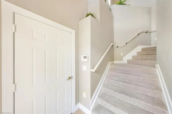 Stairs going up to main living