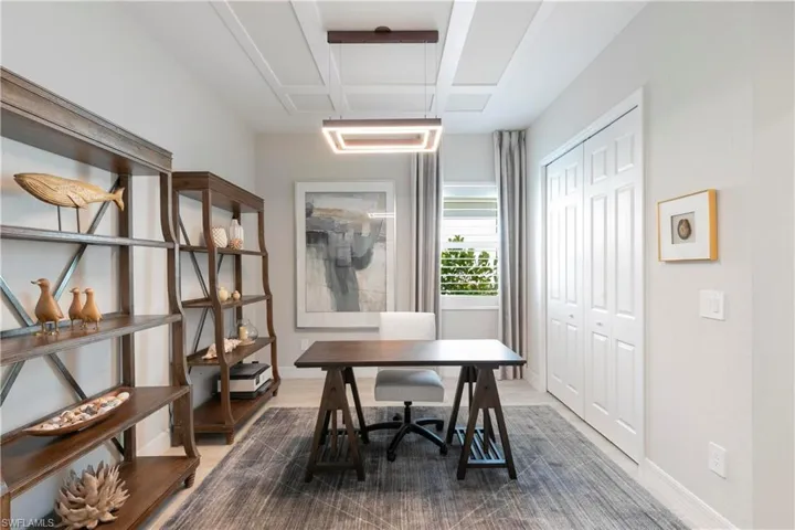 Den with closet that could also be used as private dining or another guest room