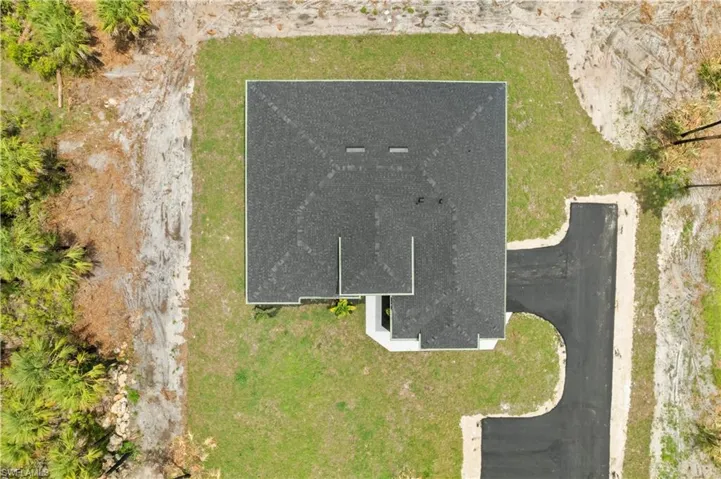 View from above of property