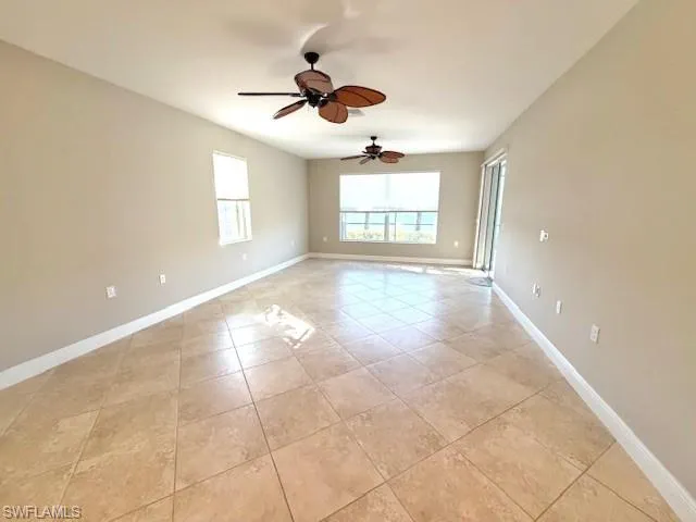 Living Room with furniture removed and new paint October 2025