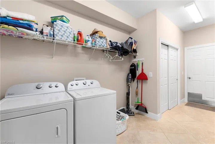 Laundry room pre-plumbed for sink