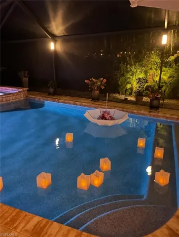 Pool Night Lighting