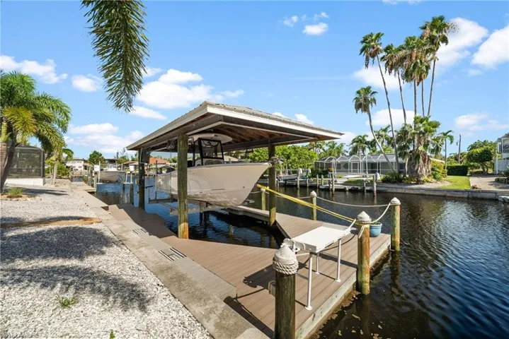 Boat House with Composite Dock and 10K Lift