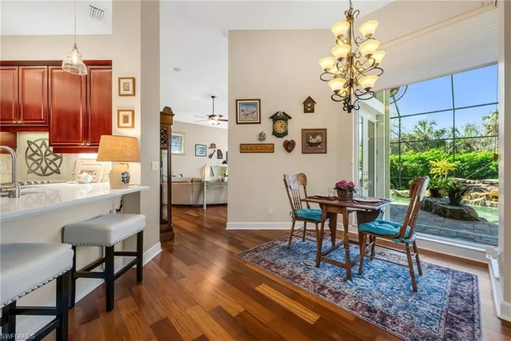 Imagine sitting and having coffee or tea overlooking the serene outdoors.