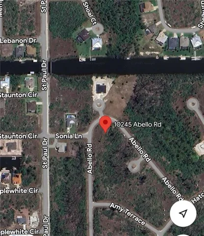 Aerial overview of property's location