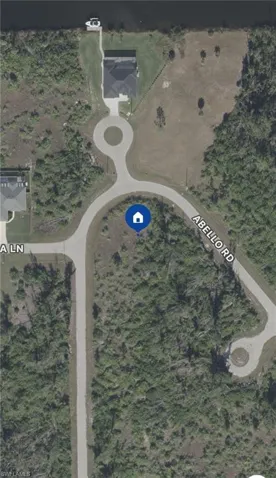 Aerial view of property's location